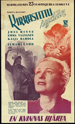 Kirkastettu syd&auml;n - Finnish Movie Poster (thumbnail)