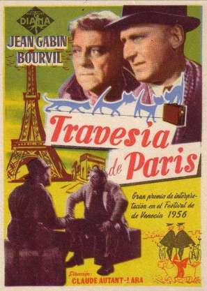 La travers&eacute;e de Paris - Spanish Movie Poster (thumbnail)