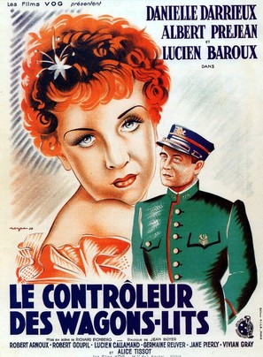 Le contr&ocirc;leur des wagons-lits - French Movie Poster (thumbnail)