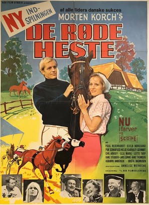 De r&oslash;de heste - Danish Movie Poster (thumbnail)