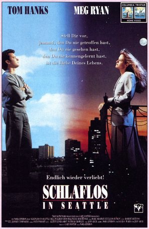 Sleepless In Seattle - German VHS movie cover (thumbnail)