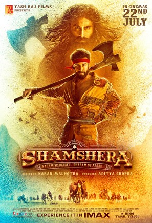 Shamshera - Indian Movie Poster (thumbnail)