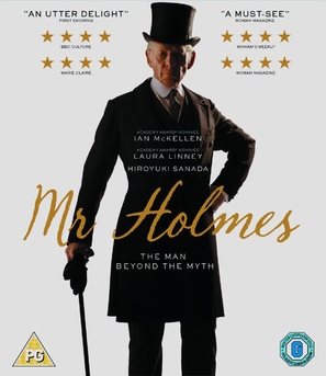 Mr. Holmes - British Blu-Ray movie cover (thumbnail)