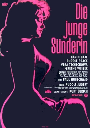 Die junge S&uuml;nderin - German Movie Poster (thumbnail)