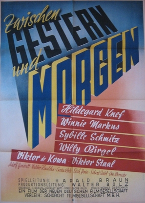 Zwischen gestern und morgen - German Movie Poster (thumbnail)