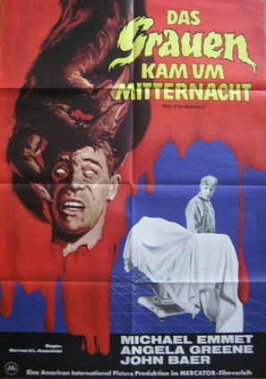 Night of the Blood Beast - German Movie Poster (thumbnail)