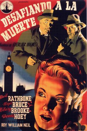 Sherlock Holmes Faces Death - Spanish Movie Poster (thumbnail)