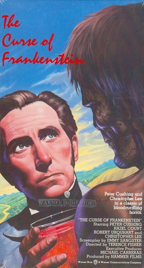 The Curse of Frankenstein - VHS movie cover (thumbnail)
