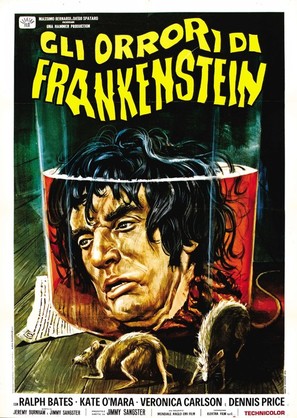 The Horror of Frankenstein - Italian Movie Poster (thumbnail)