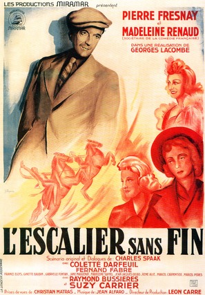 Escalier sans fin, L&#039; - French Movie Poster (thumbnail)
