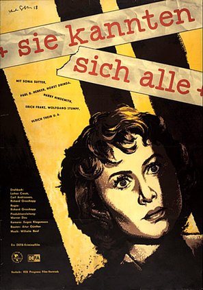 Sie kannten sich alle - German Movie Poster (thumbnail)