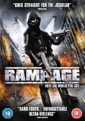 Rampage - British DVD movie cover (thumbnail)