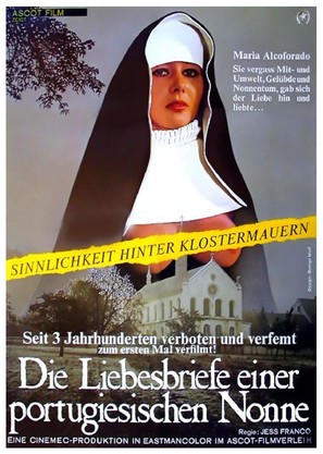 Die liebesbriefe einer portugiesischen Nonne - German Movie Poster (thumbnail)
