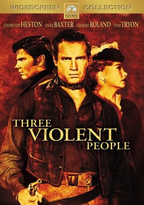 Three Violent People - DVD movie cover (thumbnail)