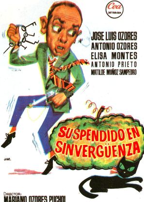 Suspendido en sinverg&uuml;enza - Spanish Movie Poster (thumbnail)