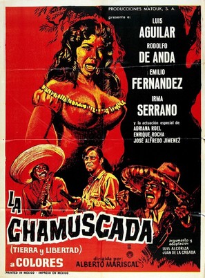 La chamuscada (Tierra y libertad) - Mexican Movie Poster (thumbnail)