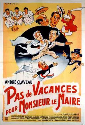 Pas de vacances pour Monsieur le Maire - French Movie Poster (thumbnail)