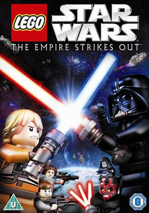 Lego Star Wars: The Empire Strikes Out - British DVD movie cover (thumbnail)