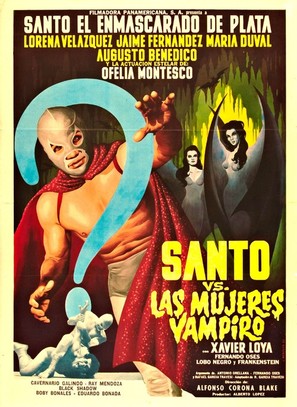 Santo vs. las mujeres vampiro - Mexican Movie Poster (thumbnail)