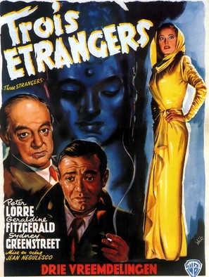 Three Strangers - Belgian Movie Poster (thumbnail)