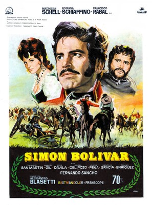 Sim&oacute;n Bol&iacute;var - Spanish Movie Poster (thumbnail)