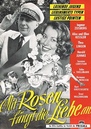 Mit Rosen f&auml;ngt die Liebe an - German Movie Poster (thumbnail)