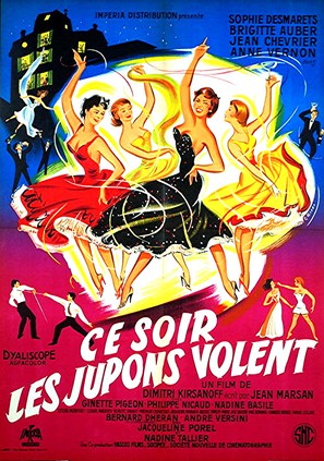 Ce soir les jupons volent - French Movie Poster (thumbnail)