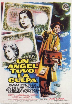 &Aacute;ngel tuvo la culpa, Un - Spanish Movie Poster (thumbnail)