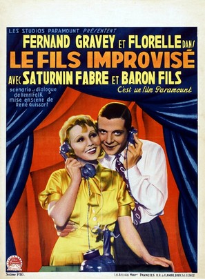 Le fils improvis&eacute; - French Movie Poster (thumbnail)