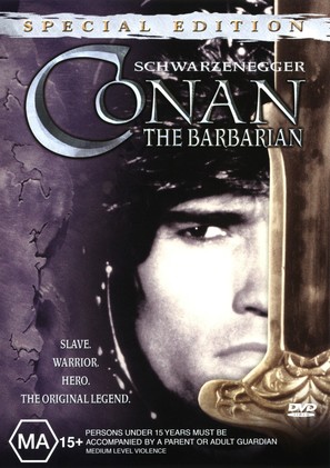 Conan The Barbarian - Australian DVD movie cover (thumbnail)