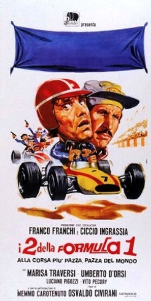 I due della formula uno alla corsa pi&ugrave; pazza pazza del mondo - Italian Movie Poster (thumbnail)