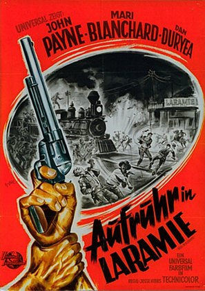 Rails Into Laramie - German Movie Poster (thumbnail)