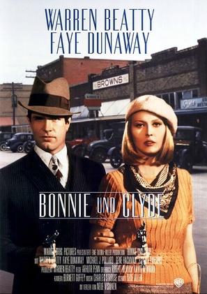 Bonnie and Clyde - German Movie Poster (thumbnail)