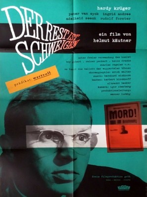 Rest ist Schweigen, Der - German Movie Poster (thumbnail)
