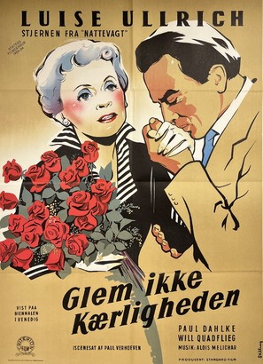 Vergi&szlig; die Liebe nicht - Danish Movie Poster (thumbnail)