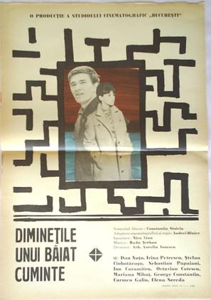 Diminetile unui baiat cuminte - Romanian Movie Poster (thumbnail)