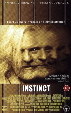 Instinct - Danish VHS movie cover (thumbnail)