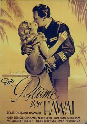 Die Blume von Hawaii - German Movie Poster (thumbnail)