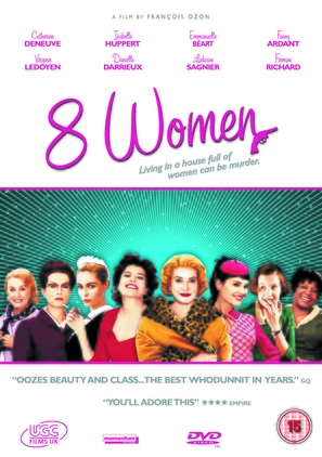 8 femmes - British DVD movie cover (thumbnail)