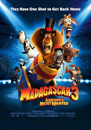 Madagascar 3: Europe&#039;s Most Wanted - Movie Poster (thumbnail)