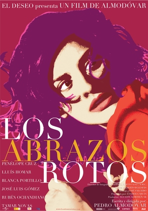 Los abrazos rotos - Spanish Movie Poster (thumbnail)