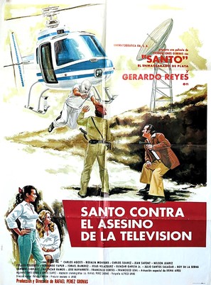 Santo contra el asesino de la T.V. - Mexican Movie Poster (thumbnail)