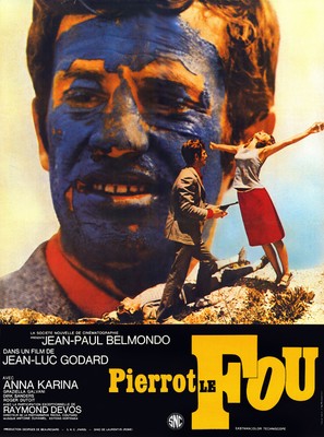 Pierrot le fou - French Movie Poster (thumbnail)