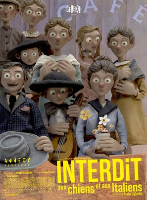 Interdit aux chiens et aux italiens - French Movie Poster (thumbnail)