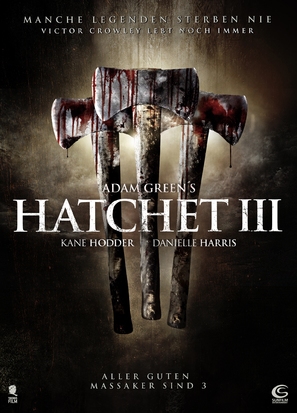 Hatchet III - German DVD movie cover (thumbnail)