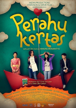 Perahu kertas - Indonesian Movie Poster (thumbnail)
