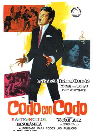 Codo con codo - Spanish Movie Poster (thumbnail)