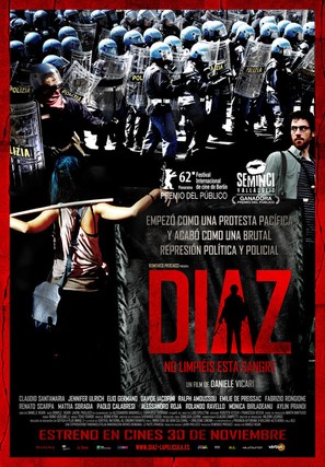 Diaz: Don&#039;t Clean Up This Blood - Spanish Movie Poster (thumbnail)