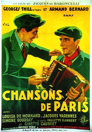 Chansons de Paris - French Movie Poster (thumbnail)