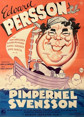 Pimpernel Svensson - Danish Movie Poster (thumbnail)